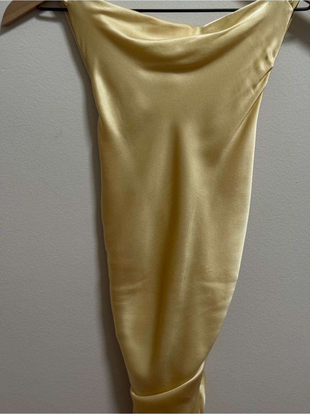Reformation cassette silk dress blonde butter yellow wedding guest bridesmaid 6 - Picture 3 of 9